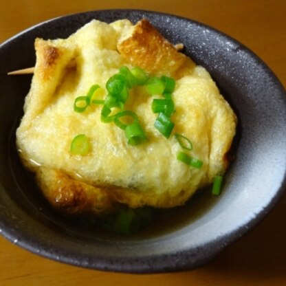 とろとろ卵豆腐にシャキッとした長芋の食感❤　大葉の風味もイイですね！
パリッとした揚げに優しいお出汁がしみて、とっても美味しかったです♪